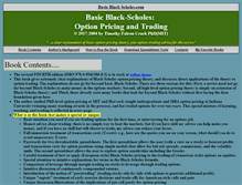 Tablet Screenshot of basicblackscholes.com